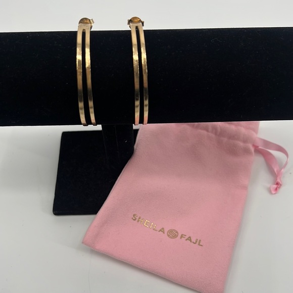 Sheila Fajl Large Eclipse Hoop Earrings - Picture 1 of 5